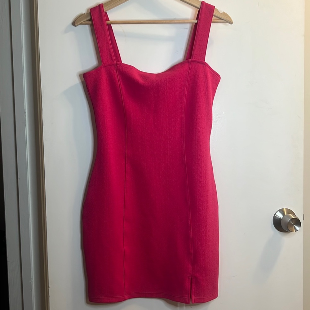 Hot pink dress